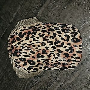 Leopard Ponytail Baseball Hat